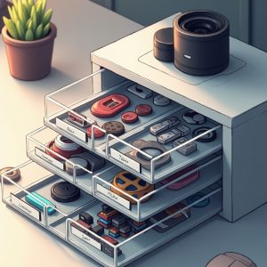Desktop Small Parts Compartment Unit