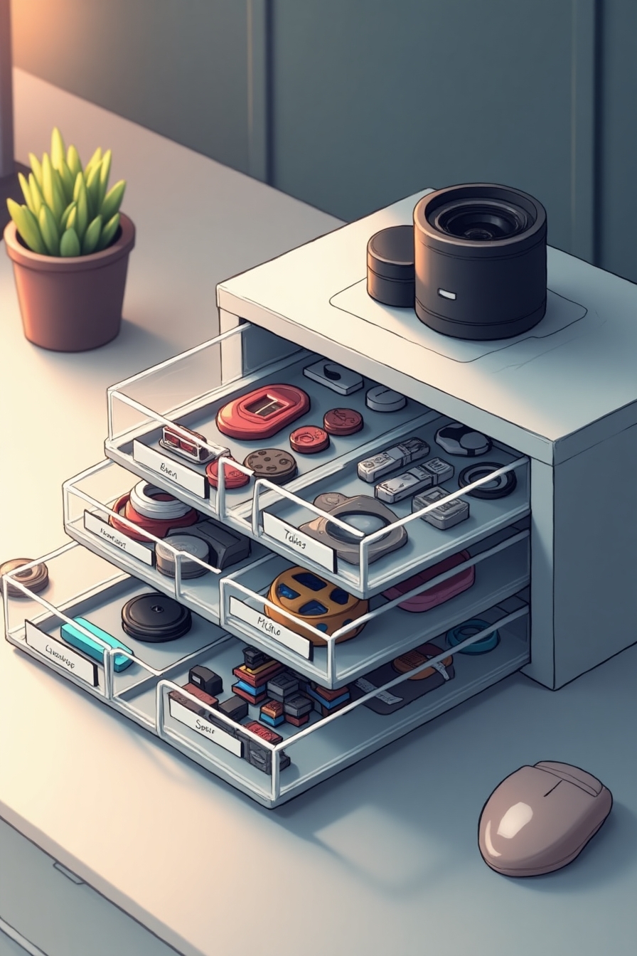 Desktop Small Parts Compartment Unit